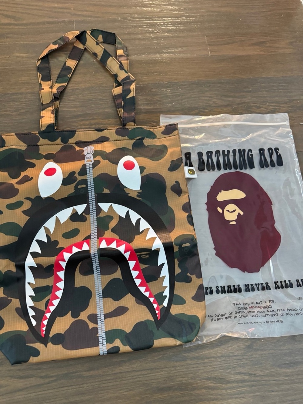 A bathing ape Bape Tote Bag small size